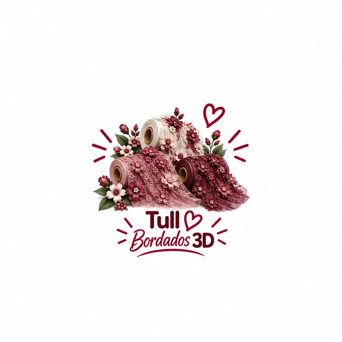 Tull Bordado 3D