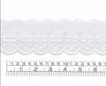 Broderie blanco  6.5 cm paquete de 150 yardas BP4