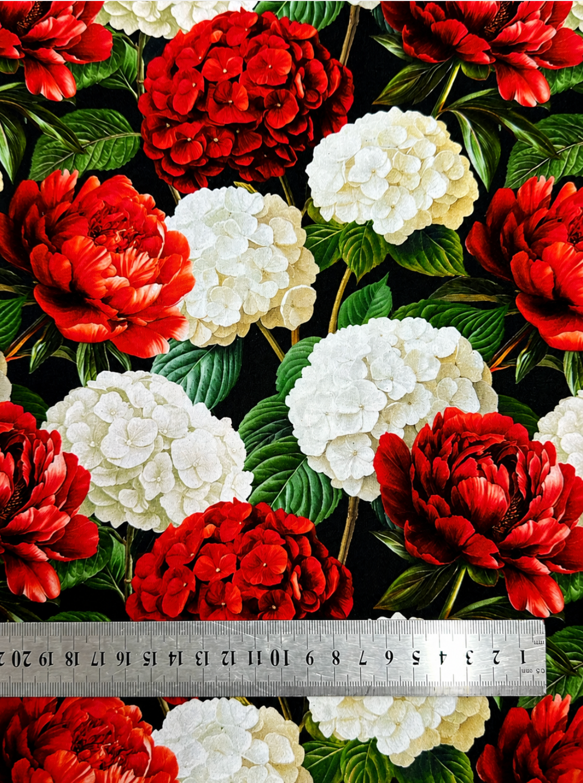 Algodon Sublimado Negro Rojo TFC35