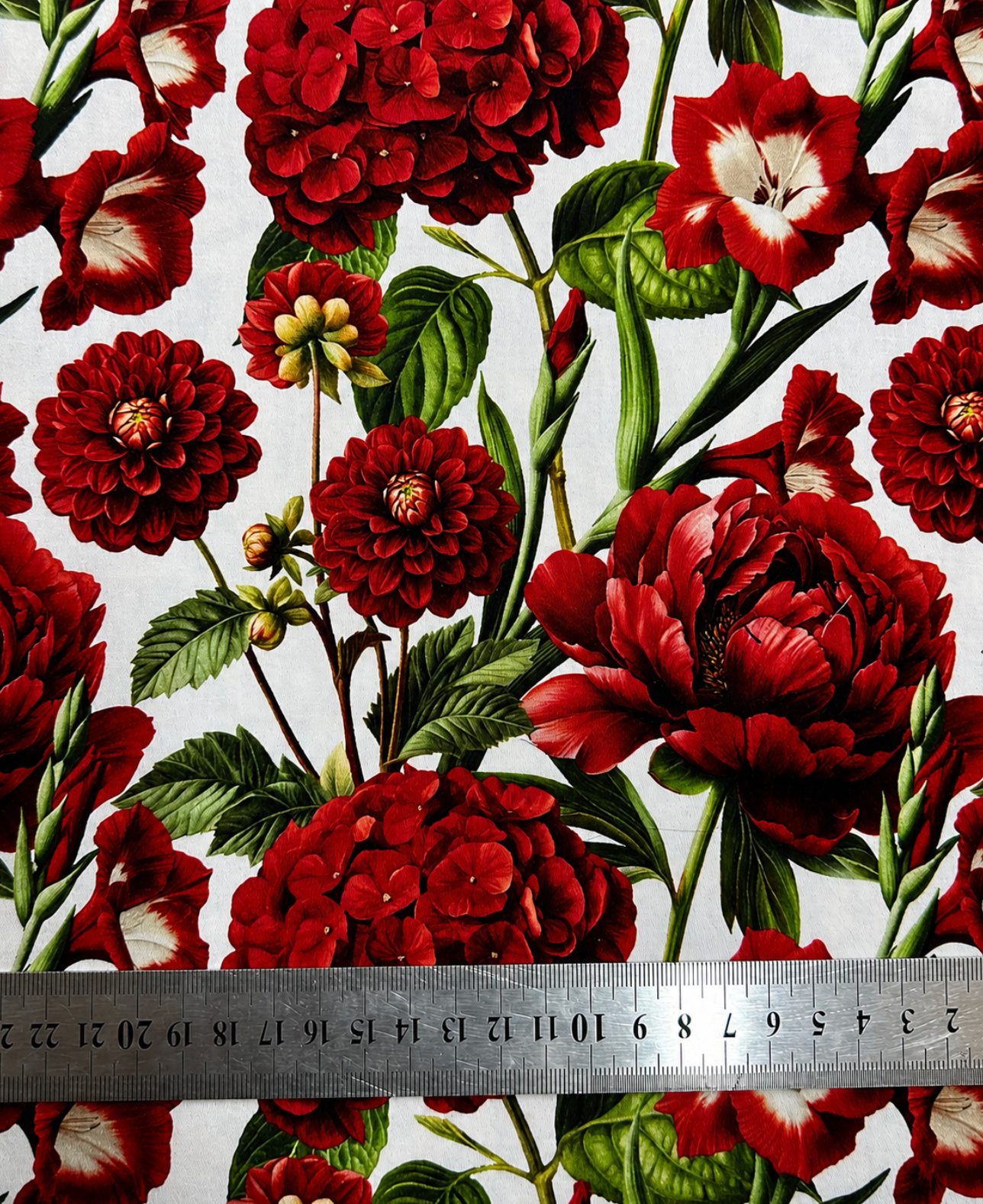Algodon Sublimado blanco y rojo   TFC38