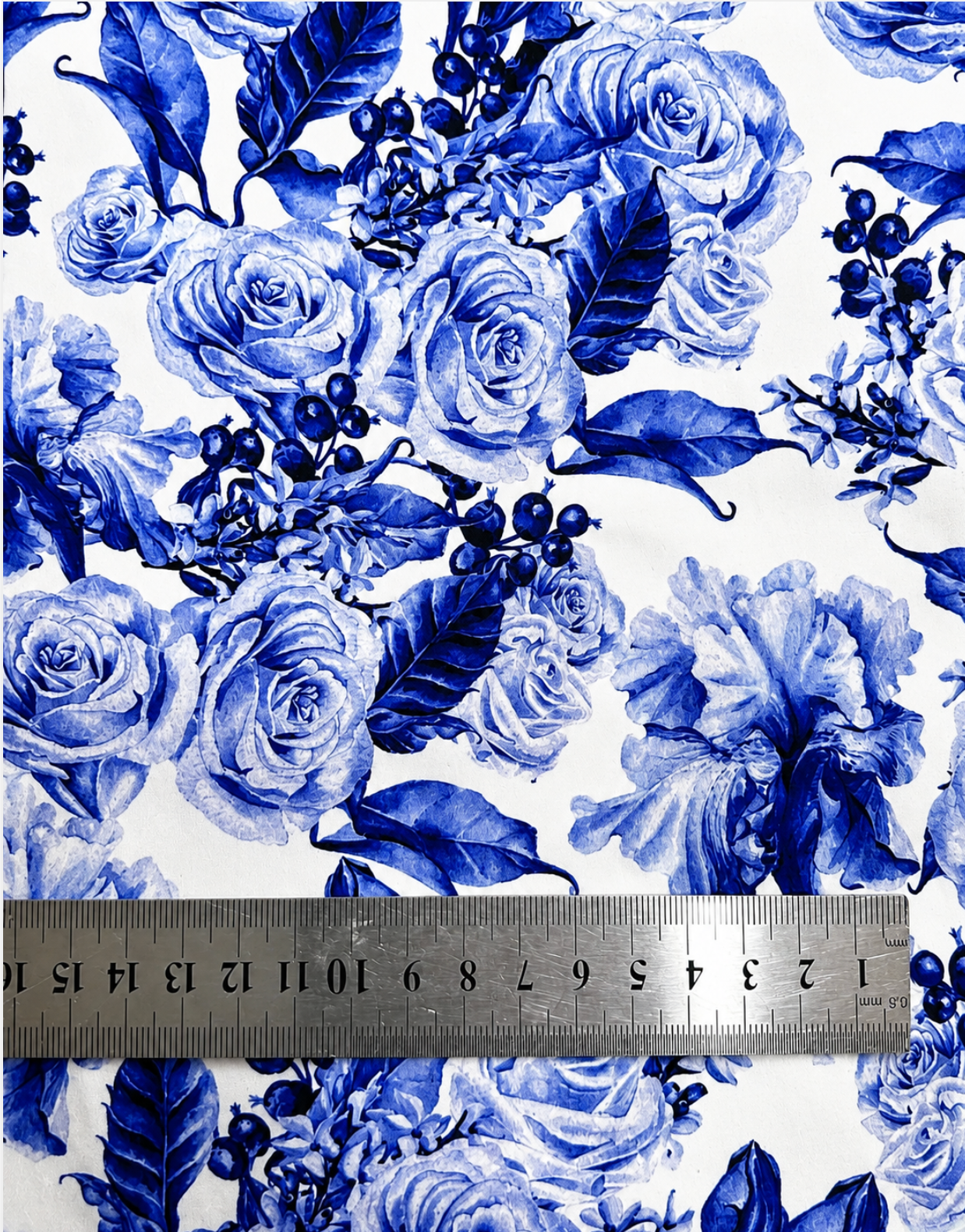 Algodon Sublimado blanco azul   TFC40