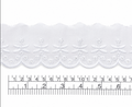 Broderie blanco  6.5 cm paquete de 150 yardas BP4