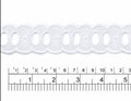 Pasacinta de broderie blanco  2,5  cm paquete de 150 yardas BP1