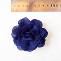 Flor de tela poliester Azul (X UNIDAD)