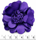 Flor de tela poliester Morada pistilo 5.5 cm (X UNIDAD) FT20