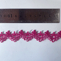 Macrame flor corona fucsia (X METRO)
