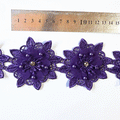 Macrame flor estrella morada (X METRO)