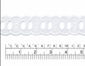 Pasacinta de broderie blanco  2,5  cm paquete de 15 yardas BP1