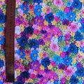Biestrech floreado 04 fucsia azul (X METRO)