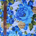 Biestrech floreado 02 azul (X METRO)
