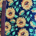 Biestrech floreado 12 negro girasol (X METRO)