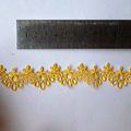 Macrame flor corona Amarillo (X METRO)