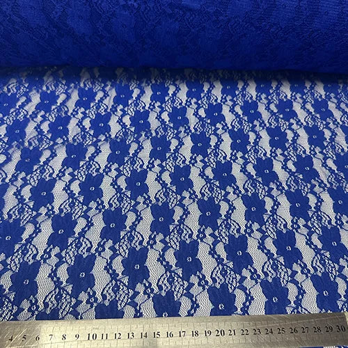 Encaje elasticado Azul rey (X METRO)
