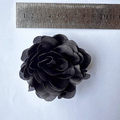 Flor de tela poliester negro (X UNIDAD)