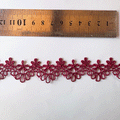 Macrame flor corona burdeo (X METRO)