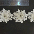 Macrame flor estrella crudo (X METRO)
