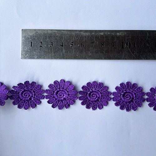 Macrame maravilla morado 3cm ancho (X METRO)