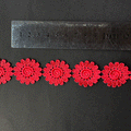 Macrame maravilla rojo 3cm ancho (X METRO)