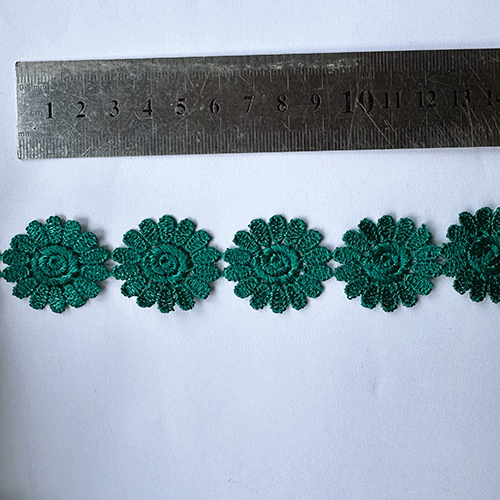 Macrame maravilla verde 3cm ancho (X METRO)