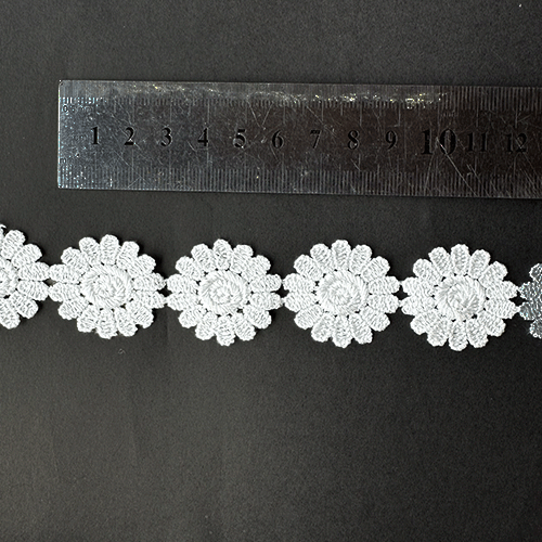 Macrame maravilla blanco 3cm ancho