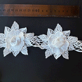 Macrame tejido 3D BLANCO (X METRO)