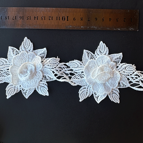 Macrame tejido 3D BLANCO